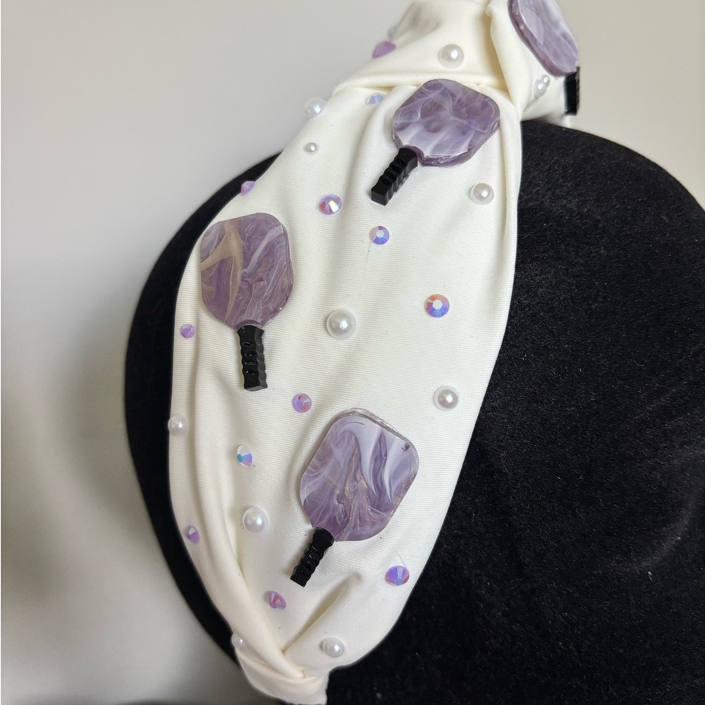 Pickleball top knot headband